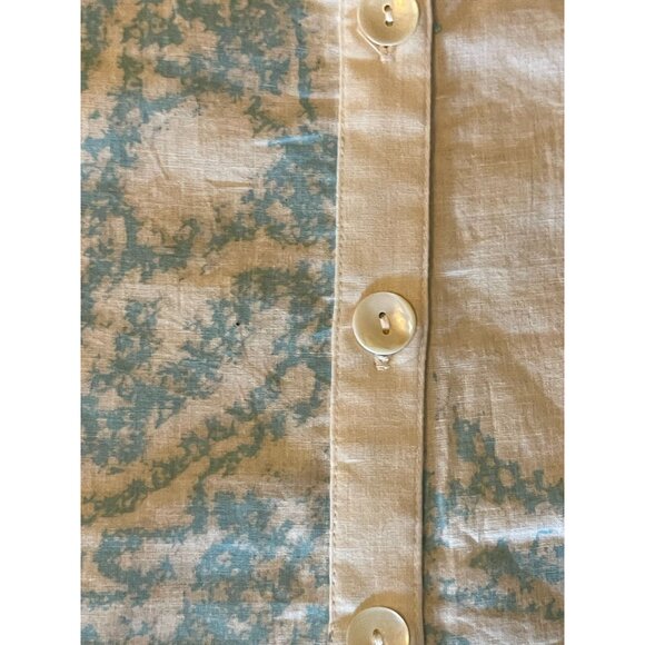 MODAPOSA Embroidered Summer Dress or Kaftan Beach Cover-Up Aqua Blue - Picture 9 of 10